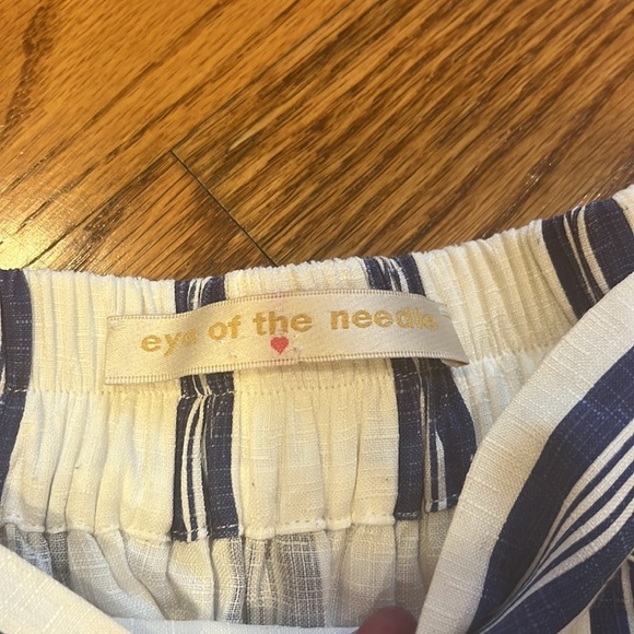 Eye of the Needle Woman’s Striped Off the Shoulder Top Size 16 - Picture 3 of 6